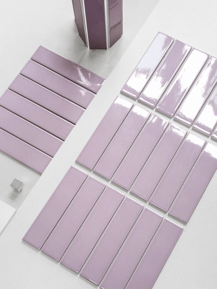 โมเสคสีพาสเทล TIMELESS TILES รุ่น MILD 29.8X19.8 ซม. สีม่วงลาเวนเดอร์ ผิวเงา